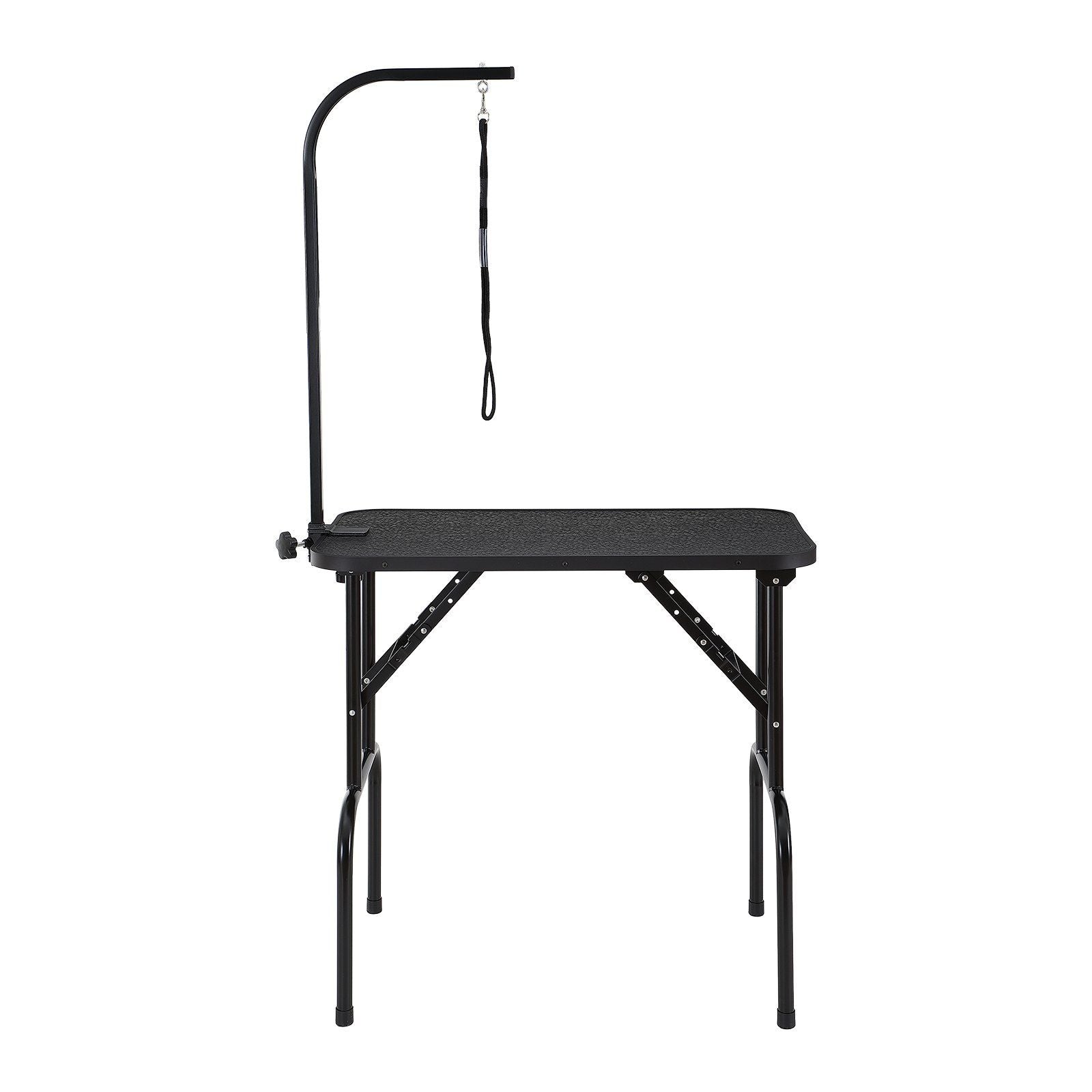 VEVOR Pet Grooming Table Arm with Clamp, 32x18 Dog Grooming Station, Foldable Pets Grooming Stand for Medium and Small Dogs,