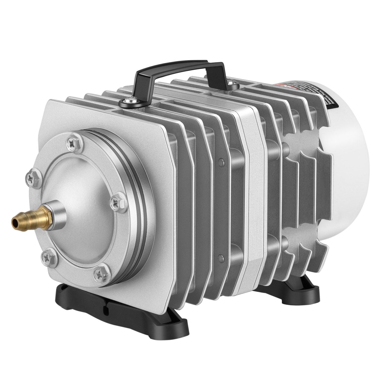 VEVOR Electromagnetic Commercial Air Pump, 50W, 1110 GPH Hydroponic Air Pump with 8-Port Distributor Connecting Hose Check Valve