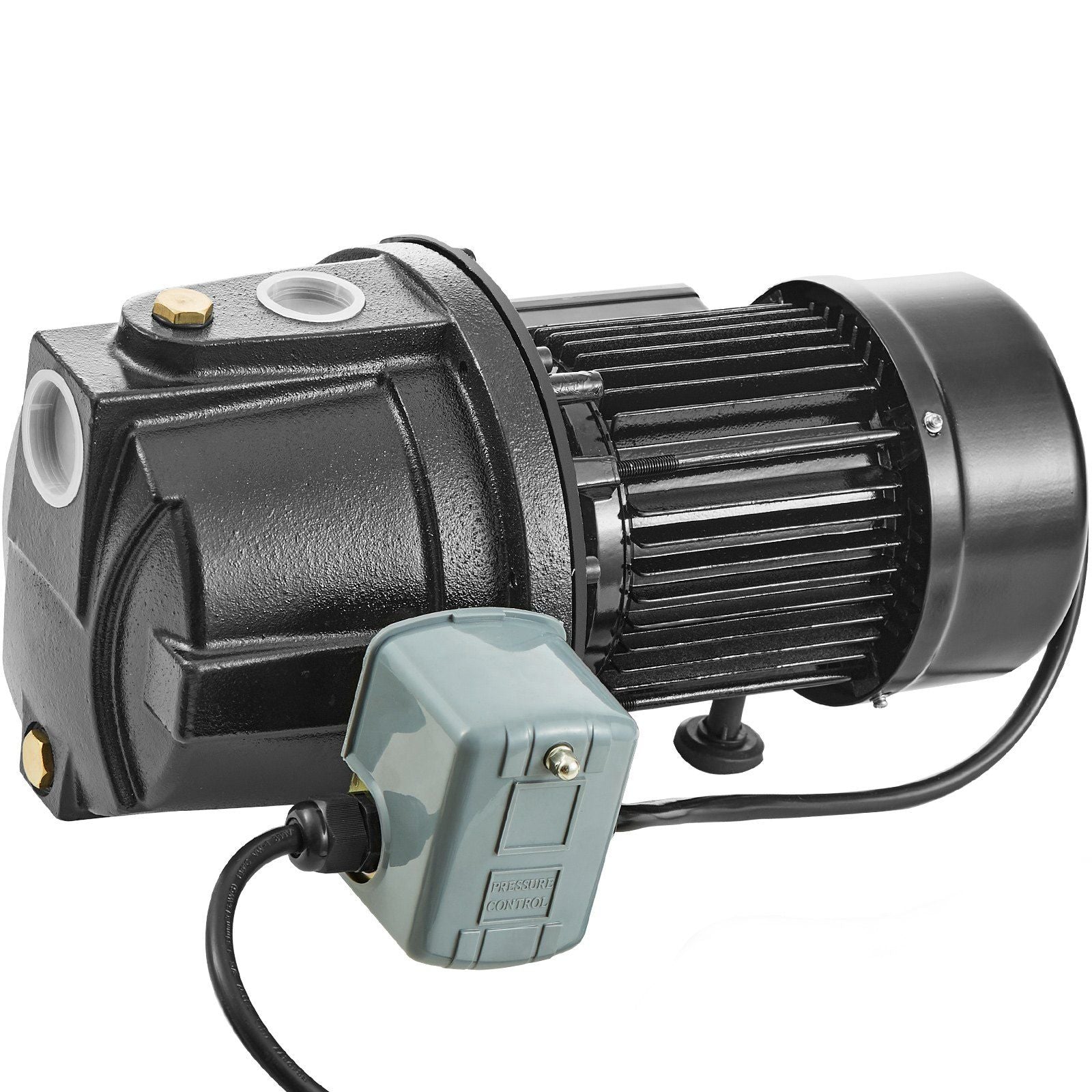 VEVOR 1HP Premium Cast Iron Shallow Well Jet Water Pump, 115 Volt, 17.6 GPM 164 FT Maximum Head Irrigation Water Pump, for Agric