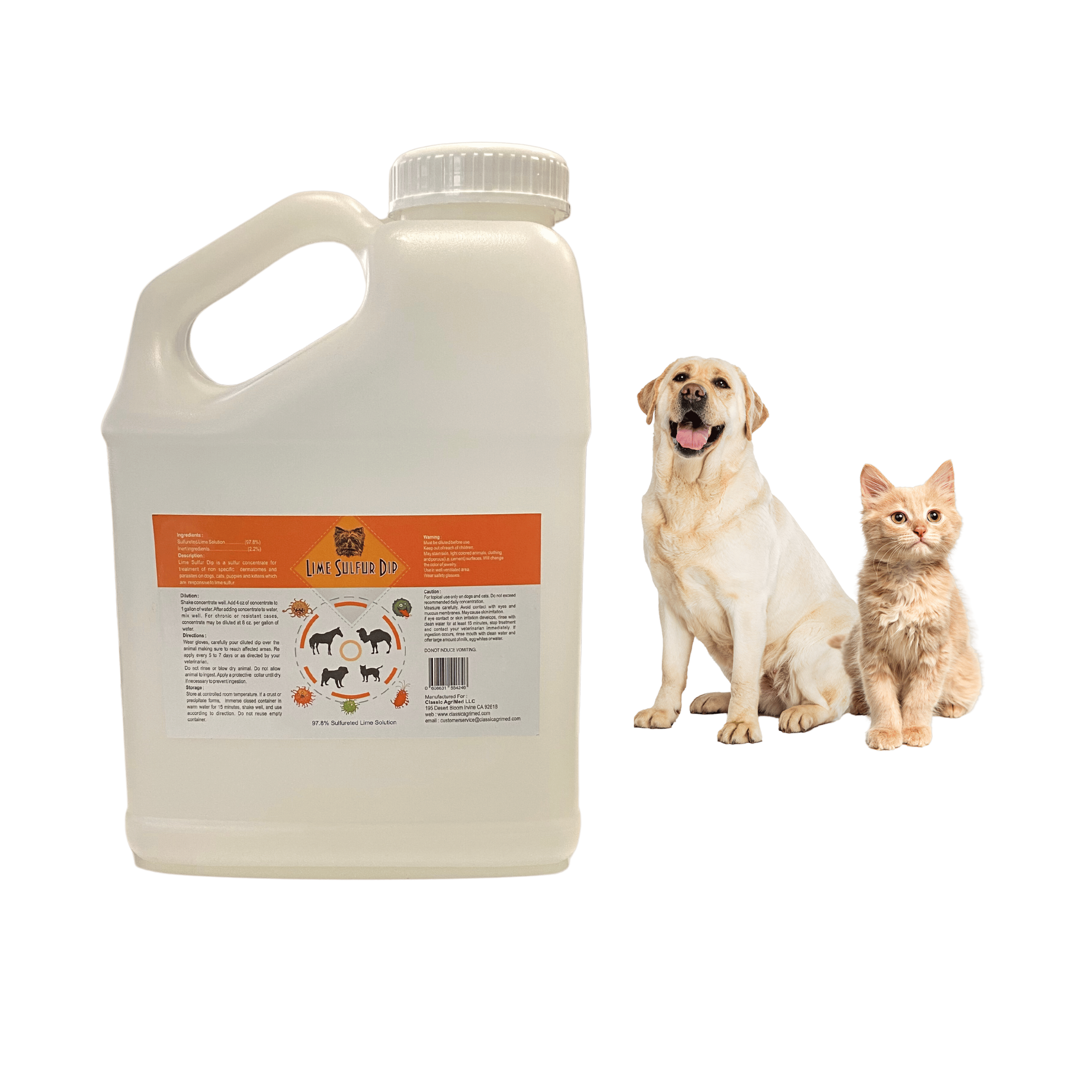 Healthy Paw Life Lime Sulfur Dip - Xtra Strength 16 oz for Itchy & Dry Skin in Dogs, Cats, Puppies, Kittens, Horses - Safe Pet Care Solution