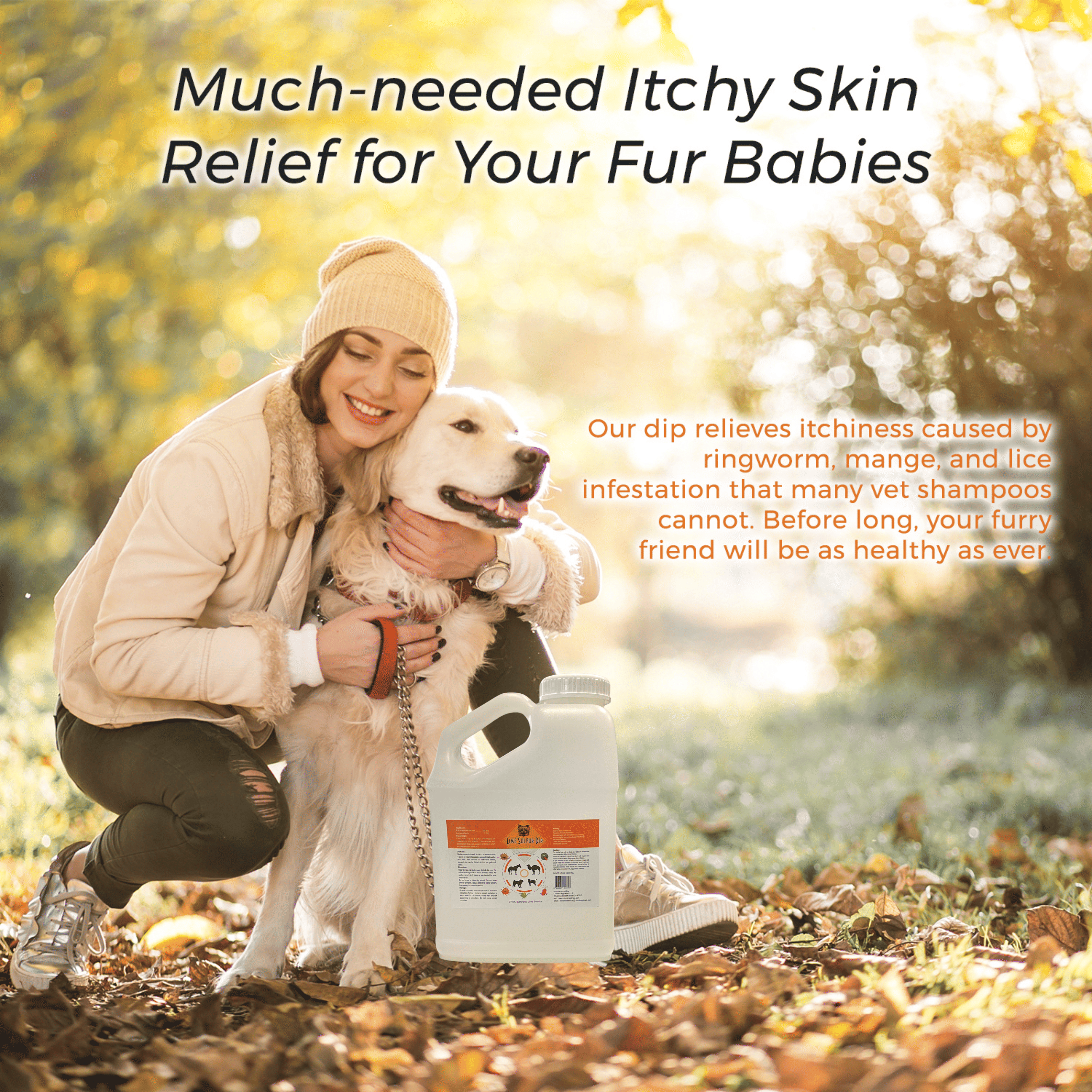 Healthy Paw Life Lime Sulfur Dip - Xtra Strength 16 oz for Itchy & Dry Skin in Dogs, Cats, Puppies, Kittens, Horses - Safe Pet Care Solution