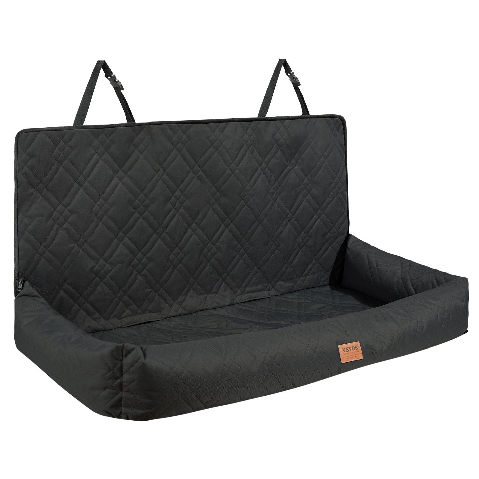 VEVOR Dog Booster Car Seat Pet Car Seat for Medium Large Dog up to 100 lbs Black