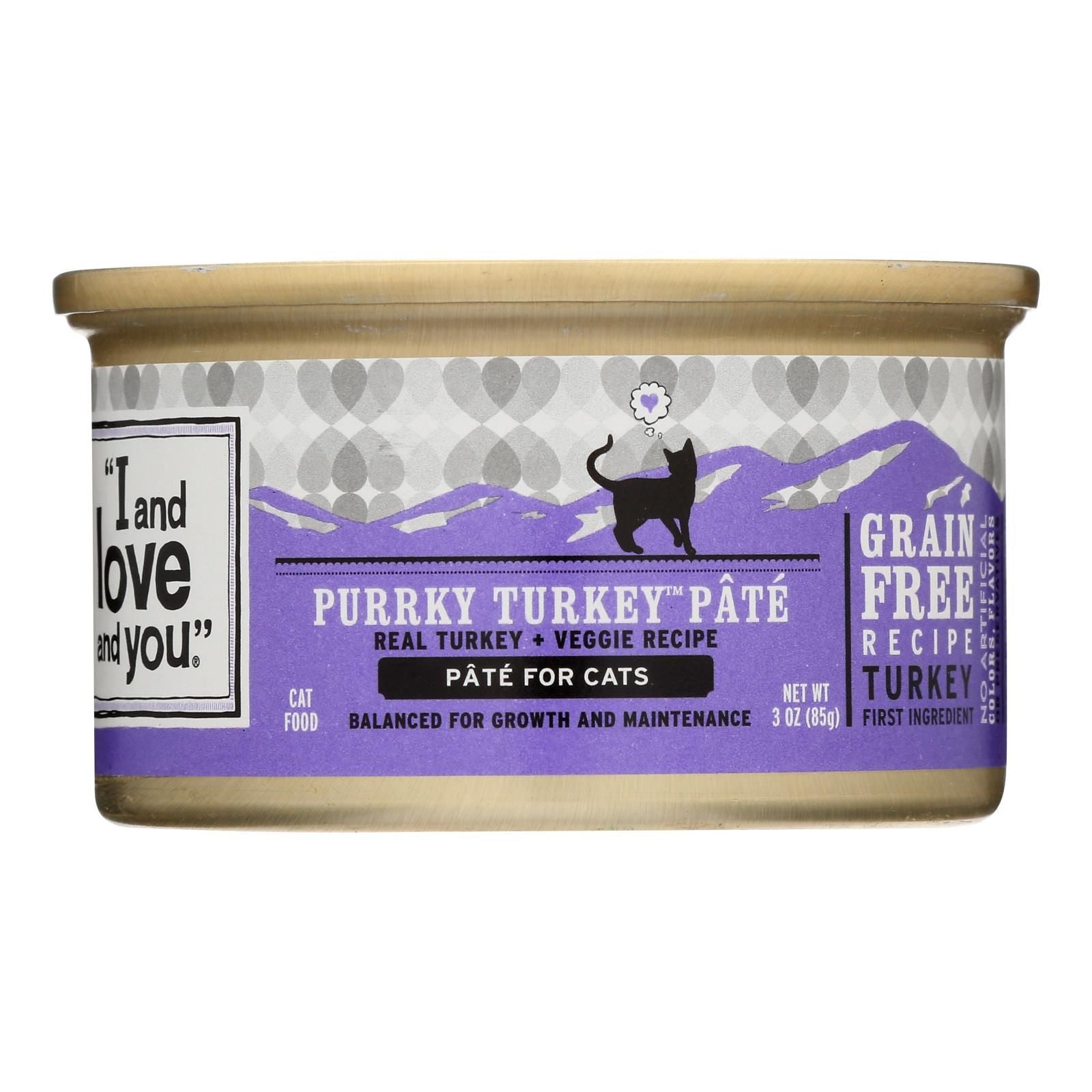 Natural Protein-Rich Purrky Turkey Recipe Wet Cat Food  - Case of 24 - 3 OZ(D0102HX3FDA.)