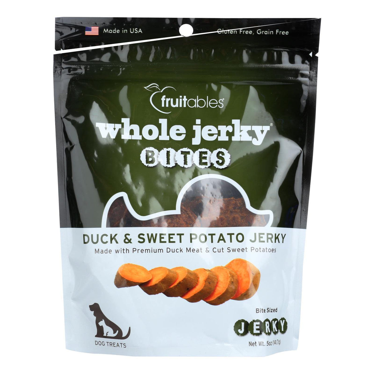 Fruitables Whole Jerky Bites Duck & Sweet Potato Jerky Dog Treats - Case Of 8 - 5 Oz(D0102Hx7Ezw.)