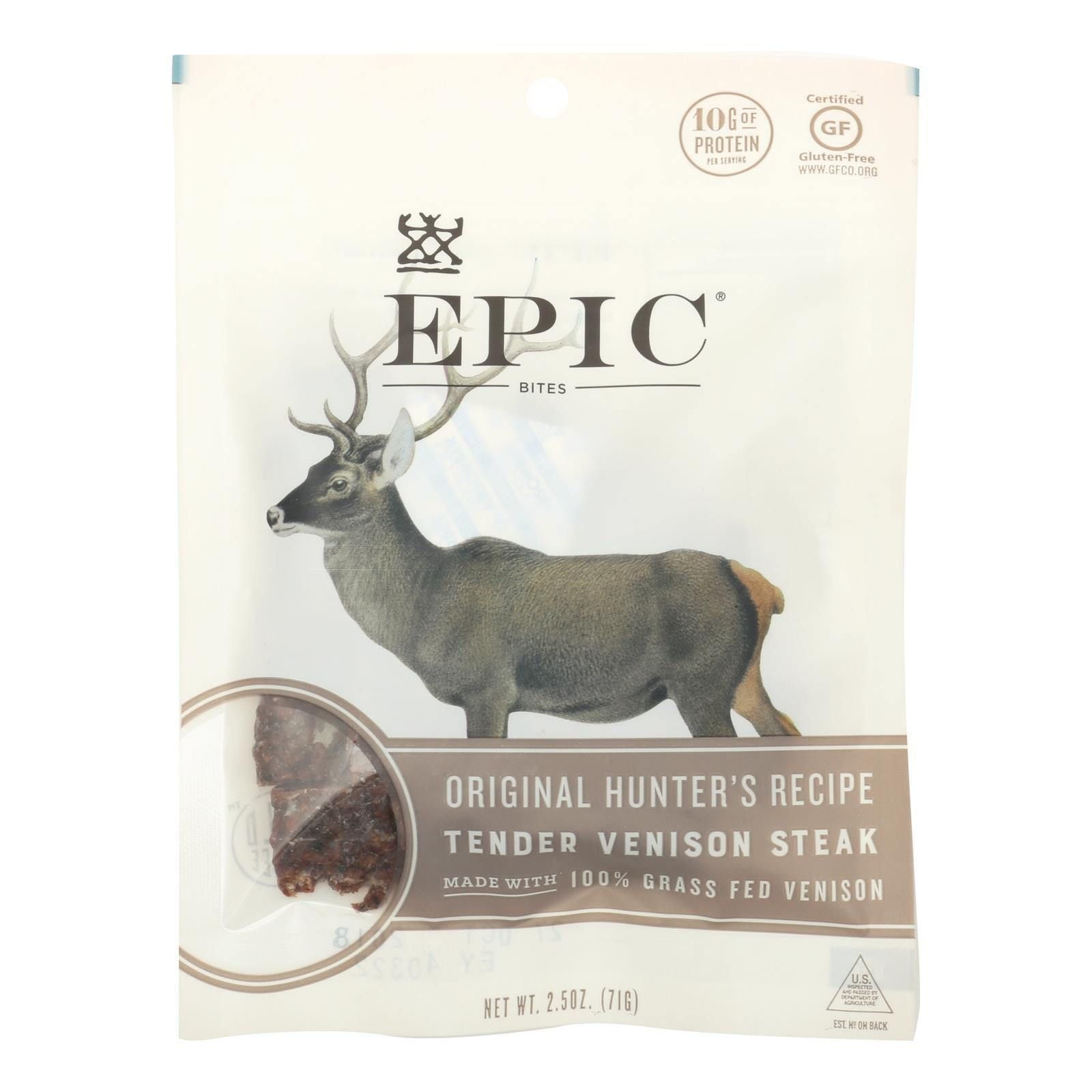 Epic - Bites - Venison - Case of 8 - 2.5 oz(D0102HXXD97.)