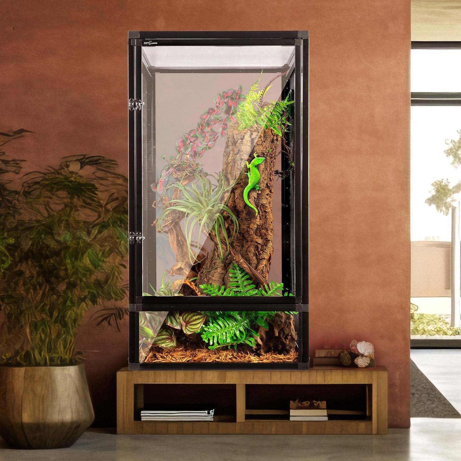 34 Gal Reptile Cage Screen Terrarium Front Opening 2 Sizes