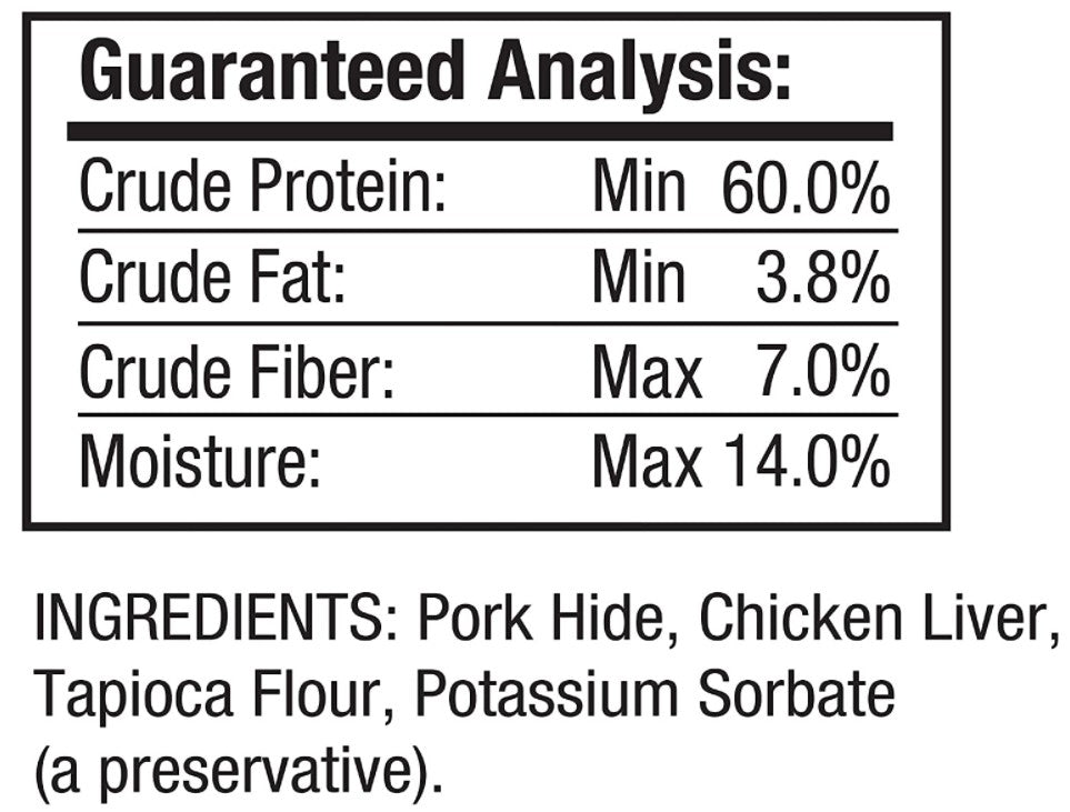 GOOD N FUN Rawhide Twists, Chicken Liver Recipe, 6-Count