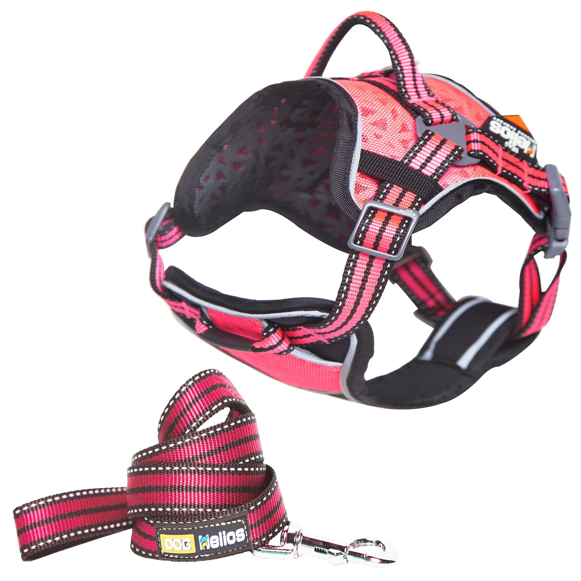 Dog Helios ® 'Journey Wander' Chest Compressive Sporty Adjustable Dog Harness and Leash