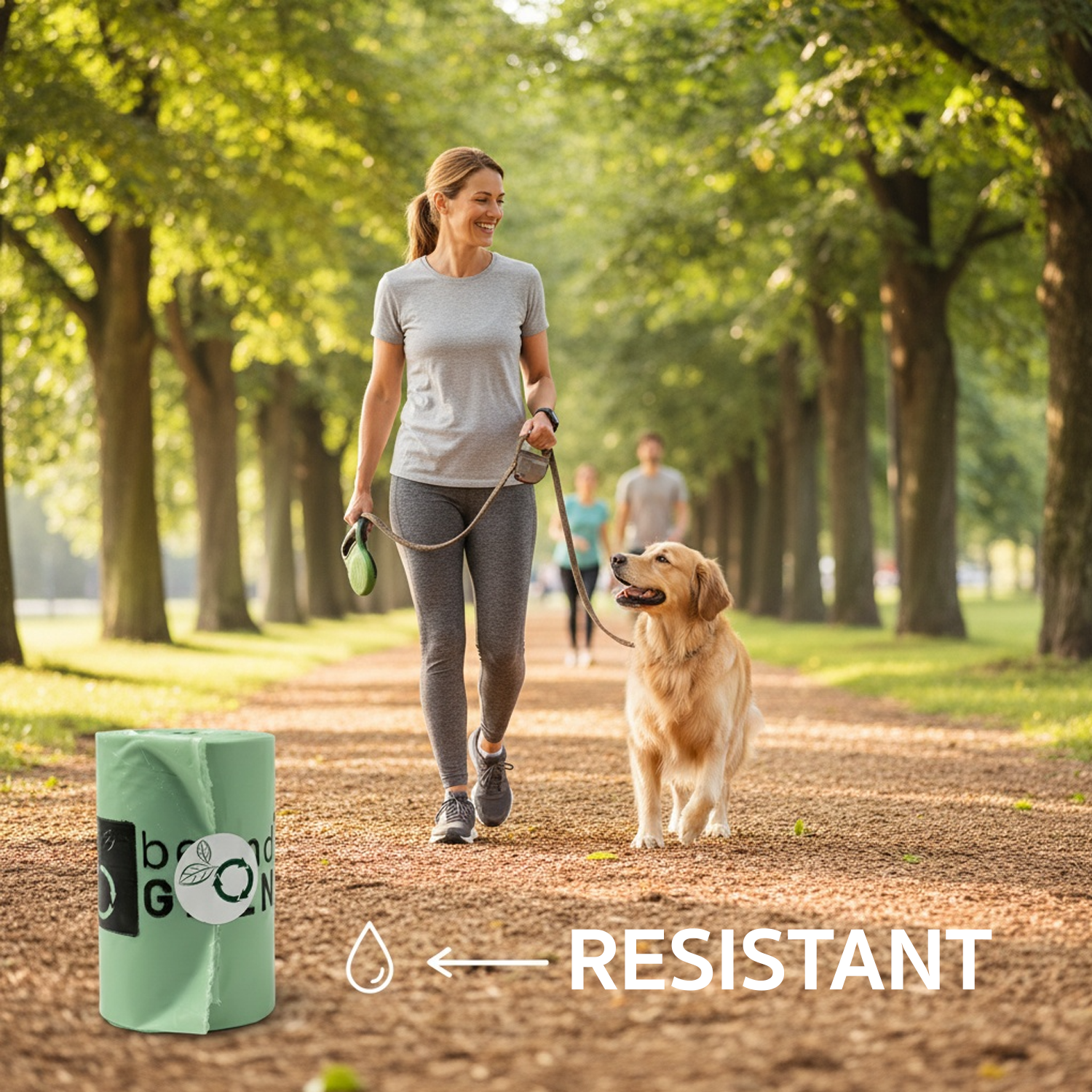 Dog Poop Bags – Poop Bags – Dog Bags | Folded Rolls 9" x 12" | Leak-Resistant | Made in USA | beyondGREEN