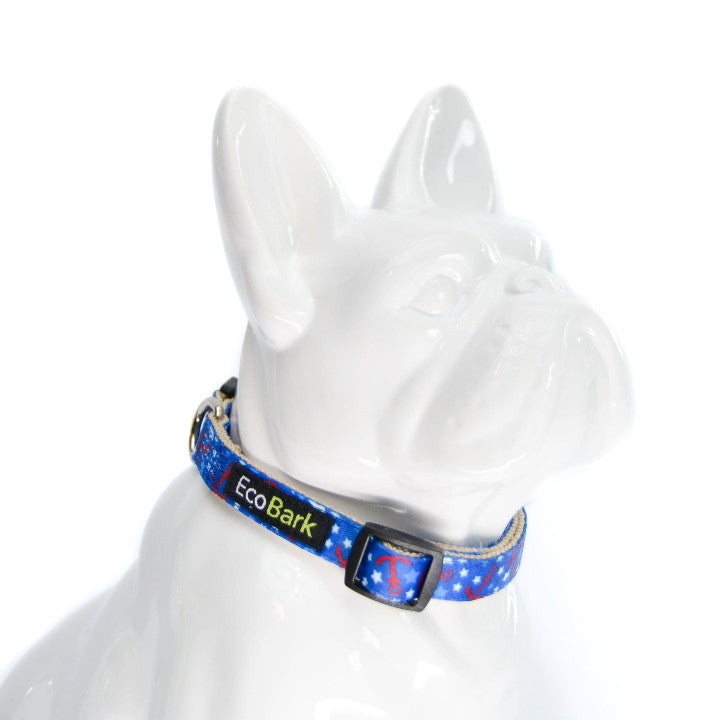 EcoBark Bow Tie Collar - Nautical Print