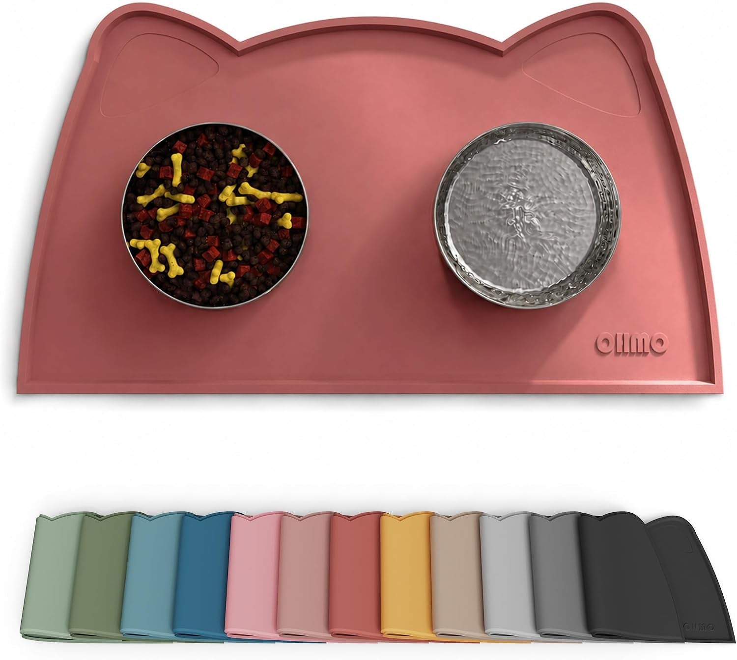 Silicone Pet Feeding Mat – Waterproof Non-Slip Bowl Mat, 36 Options