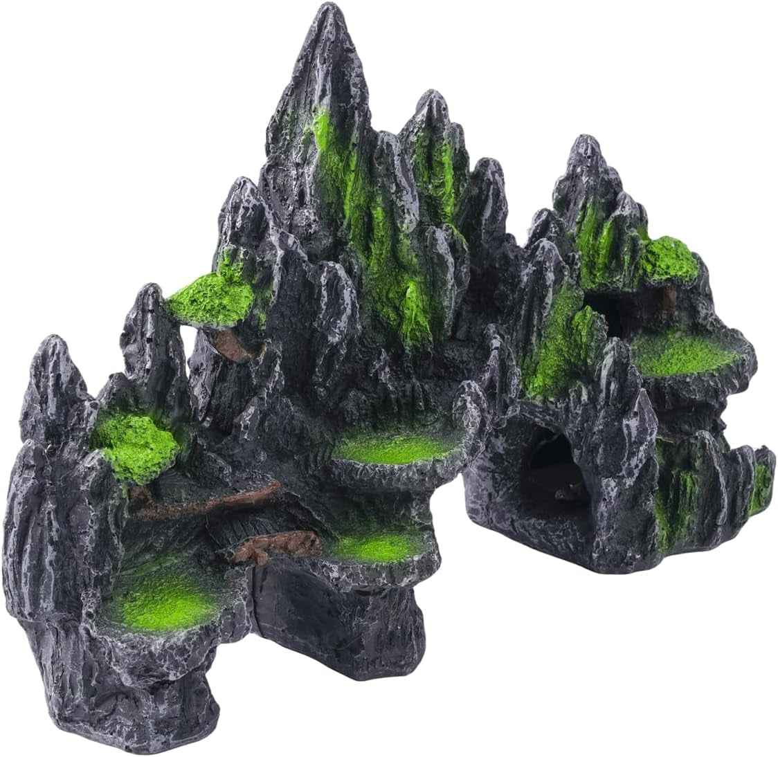Large Fish Tank Decoration Mountain Cave Bridge Ornament