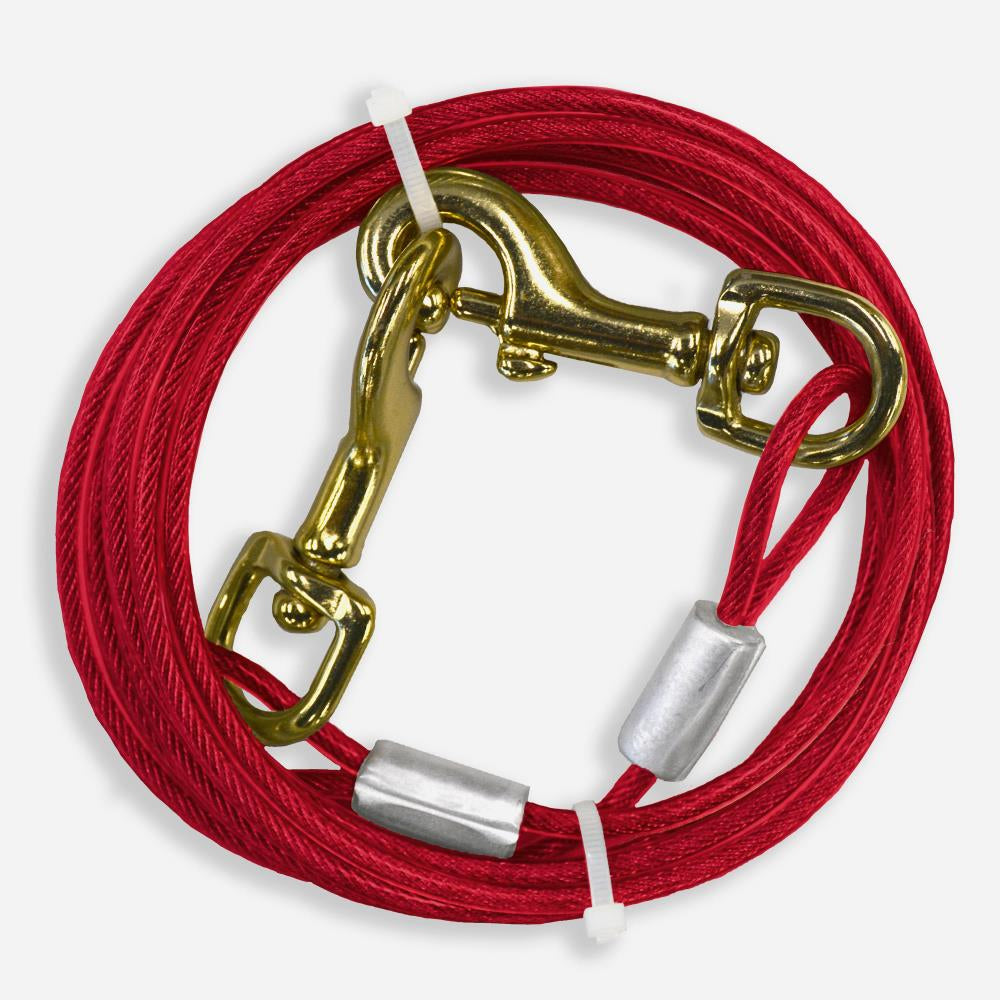 Four Paws Pet Select Walk-About Tie-Out Cable Medium Weight For Dogs Up To 50 Lbs