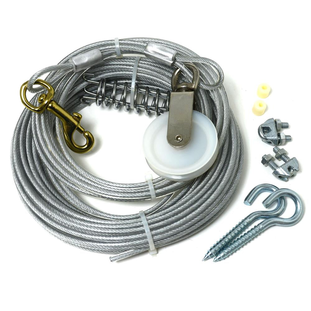 Four Paws Pet Select Walk-About Tie-Out Cable Heavy Weight For Dogs Up To 100 Lbs