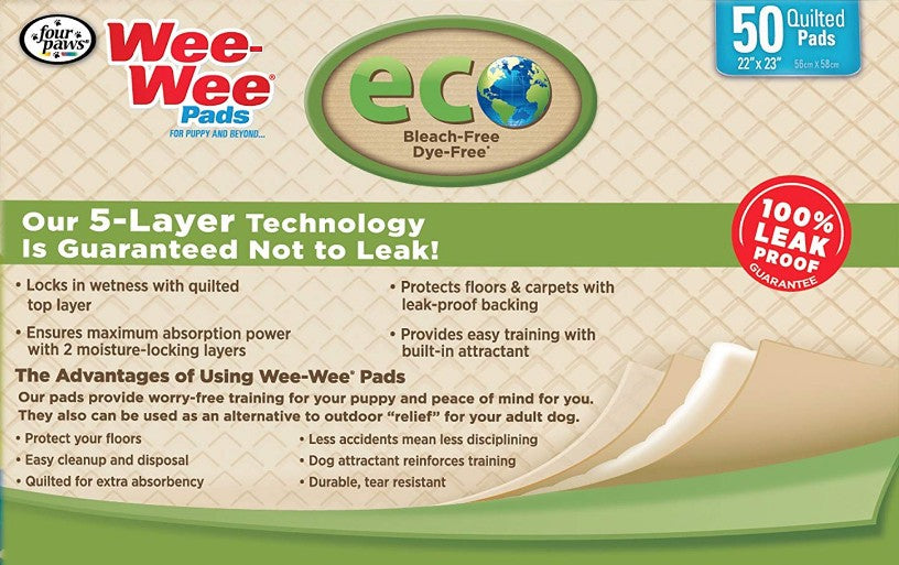 Four Paws Wee Wee Pads Eco Pee Pads For Dogs