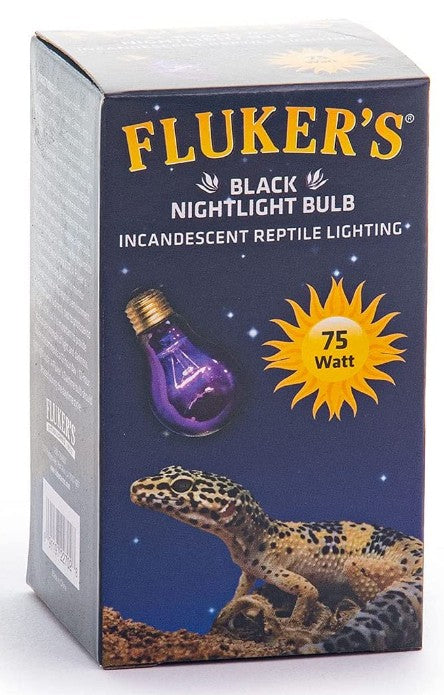 Fluker'S Incandescent Black Nightlight Bulbs For Reptiles, 75 Watt