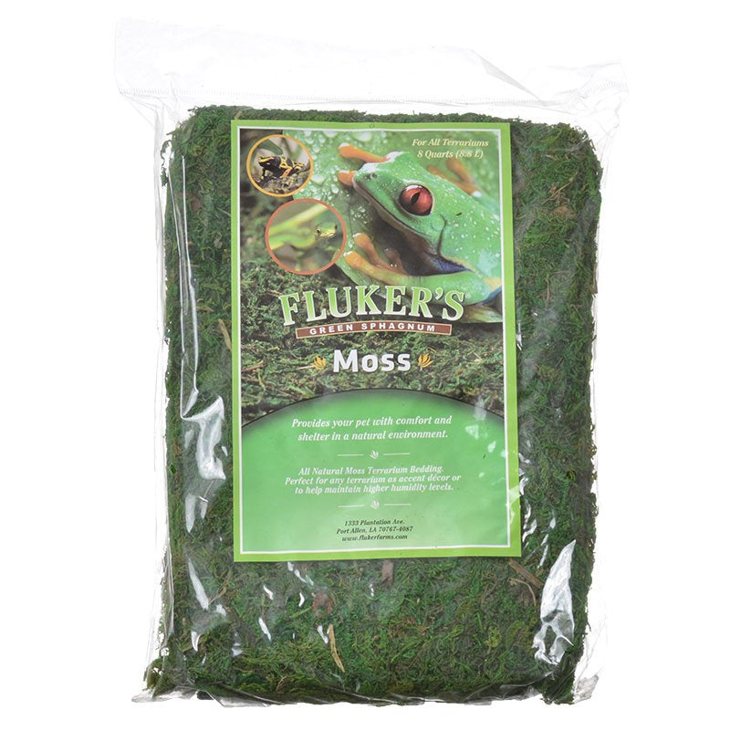 Fluker'S Green Reptile Terrarium Moss, 8,Quart, Black