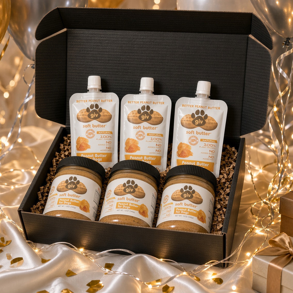 Dog Peanut Butter Gift Set