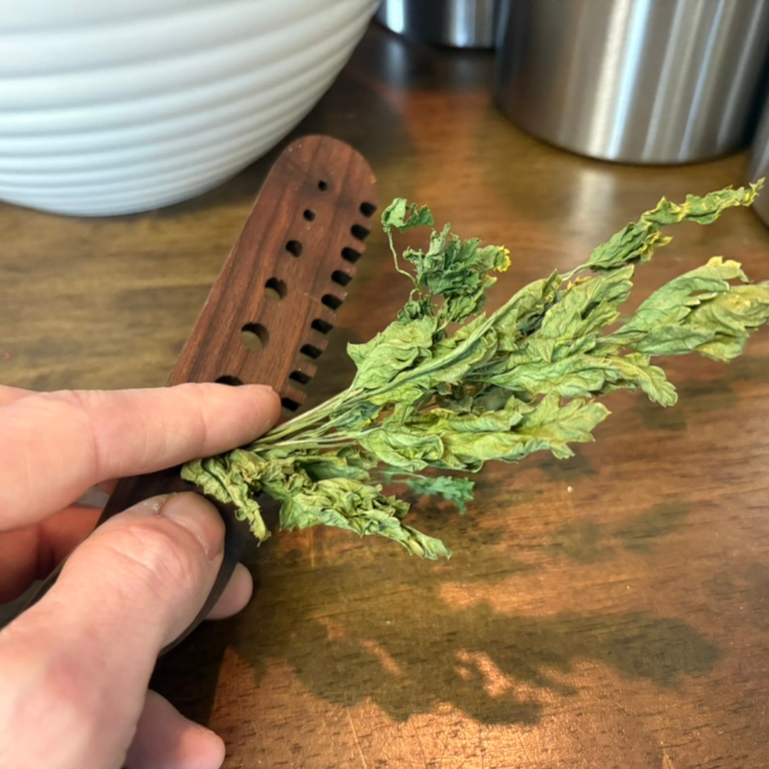 Herb Comb made from Walnut Wood