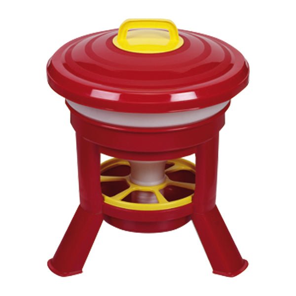 Imperial Hopper Feeder with Legs, 20 Liter  Large Capacity Plastic Poultry Feeder