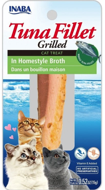 Inaba Tuna Fillet Grilled Cat Treat In Homestyle Broth