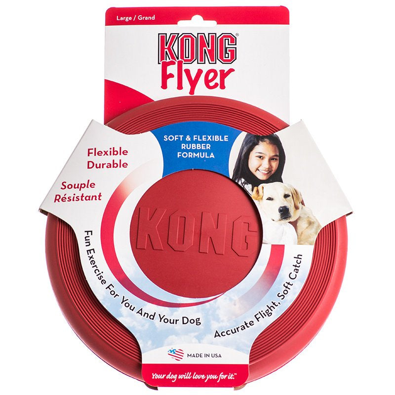 Kong Flyer Disc Soft And Flexible Rubber Dog Toy