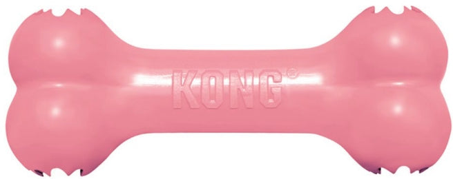 (3 Pack) Kong Puppy Goodie Bone Dog Toy, Small, Assorted Pink/Blue