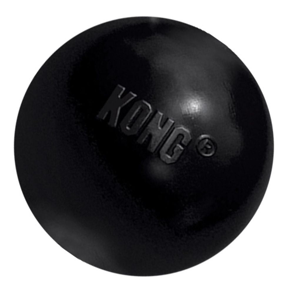 Kong - Extreme Ball - Durable Rubber Dog Toy For Power Chewers, Black - For Medium/Large Dogs