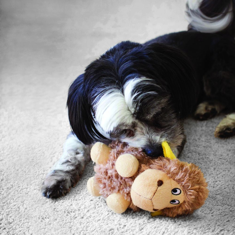 KONG Barnyard Cruncheez Plush Cow Dog Toy - Large (8.3, Pack of 2)