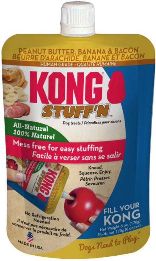 KONG StuffN All Natural Peanut Butter, Banana and Bacon for Dogs