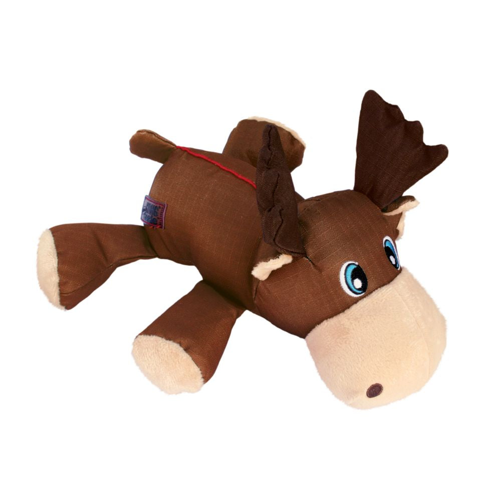 KONG Cozie Ultra Max Moose - Squeaky Plush Dog Toy, Medium, Multi, Reinforced Seams, Ideal for Medium Dogs