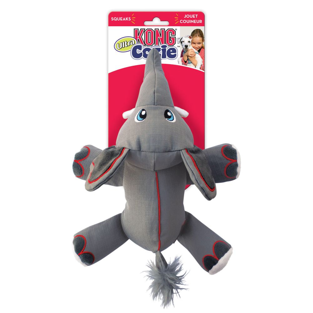 Kong - Cozie Ultra Ella Elephant - Squeaky Plush Dog Toy With Reinforced Seams - For Medium Dogs