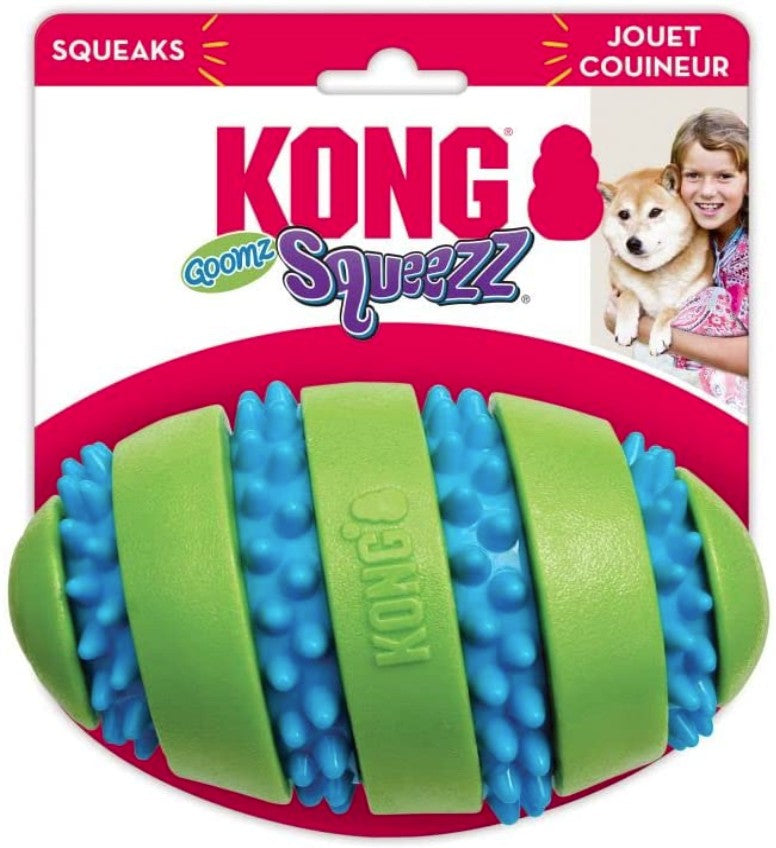 Kong Squeezz Goomz Football Lg