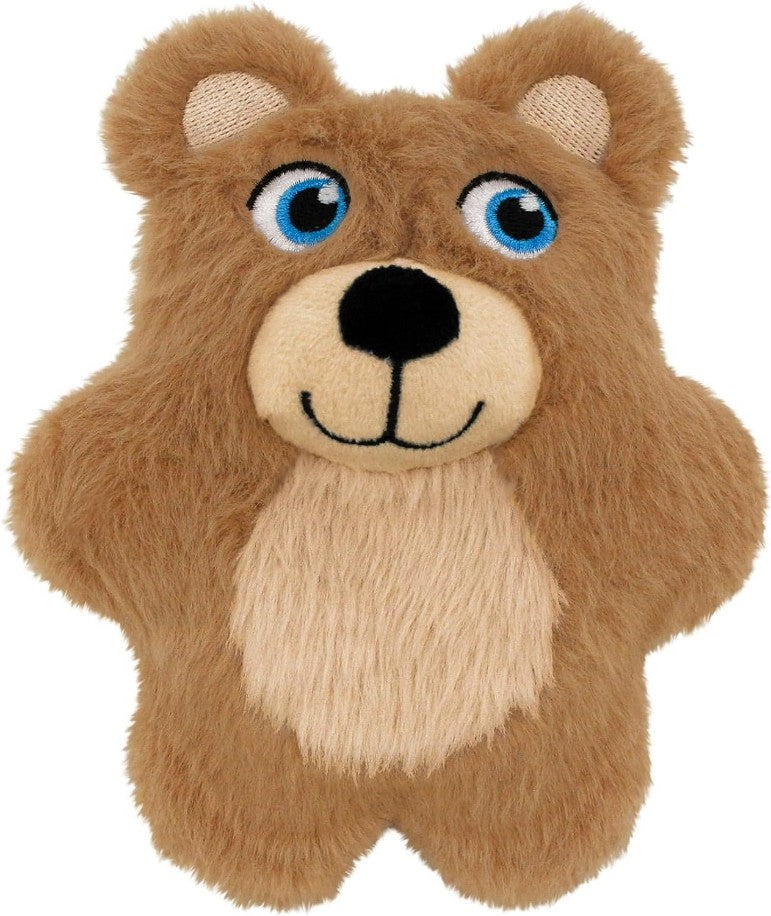 Kong Snuzzles Kiddos Teddy Bear Dog Toy, Small, Brown