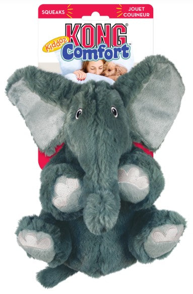 Kong Comfort Kiddos Jumbo Elephant Squeak Dog Toy X-Large