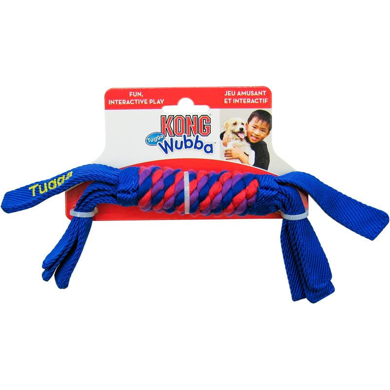 Kong Tugga Wubba - Ballistic Nylon Tough Toy For Tugging And Fetch - Small
