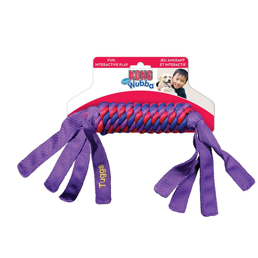 Kong Tugga Wubba - Ballistic Nylon Tough Toy For Tugging And Fetch - Small