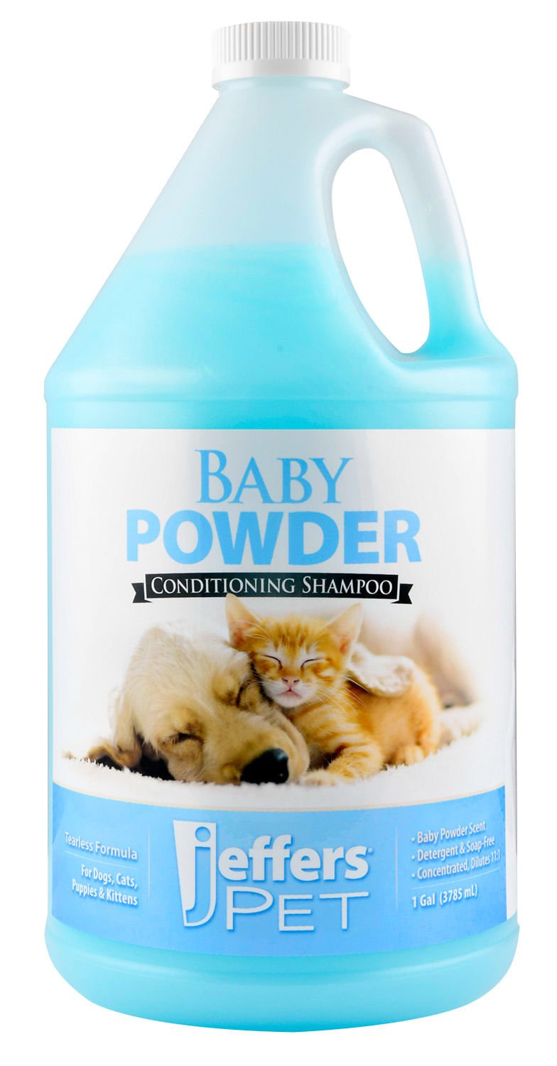 Jeffers Pet Baby Powder Tearless Conditioning Shampoo for Puppies and Kittens