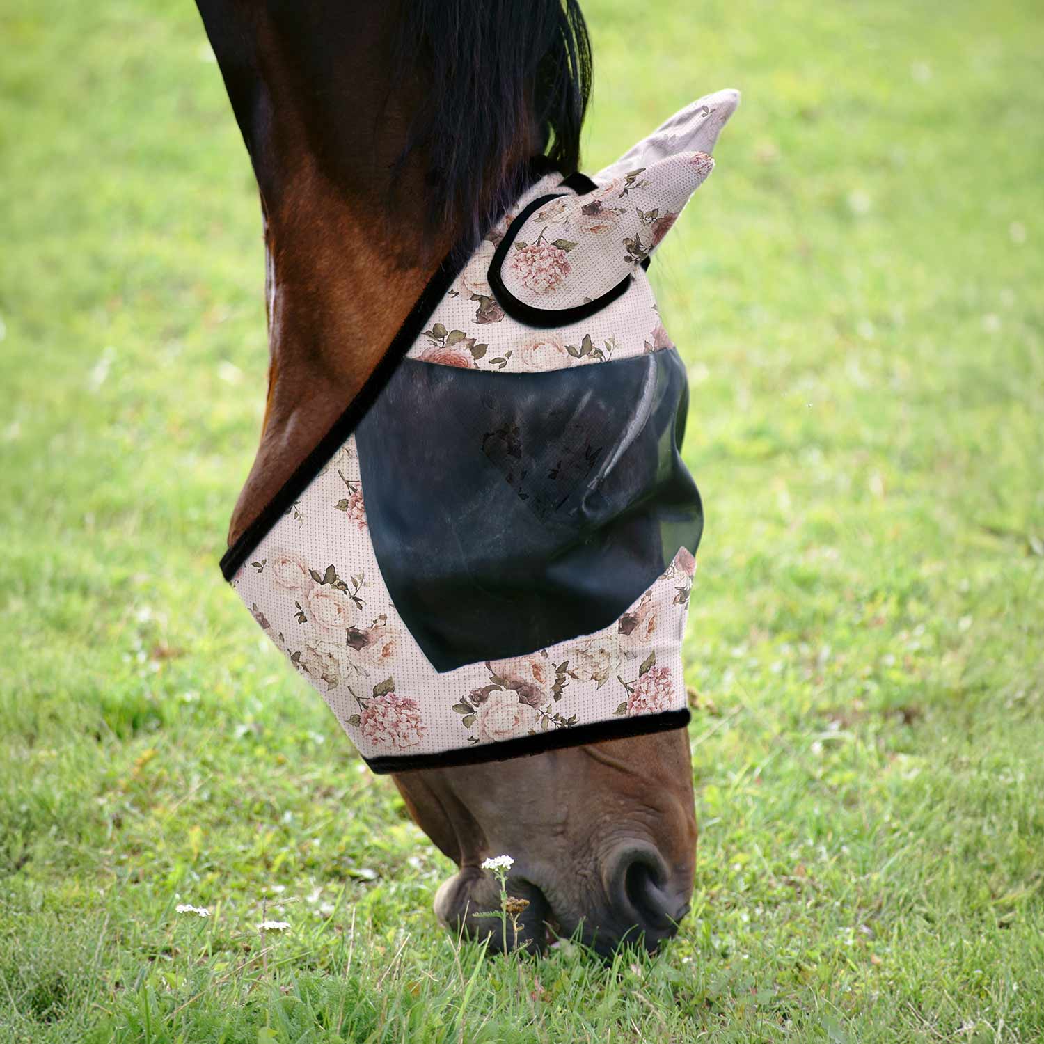 Jeffers Expression Deluxe Mesh Horse Fly Mask with Ears