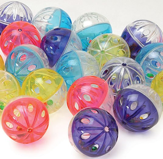 Jeffers Jingle Balls Cat Toy, 4 Pack
