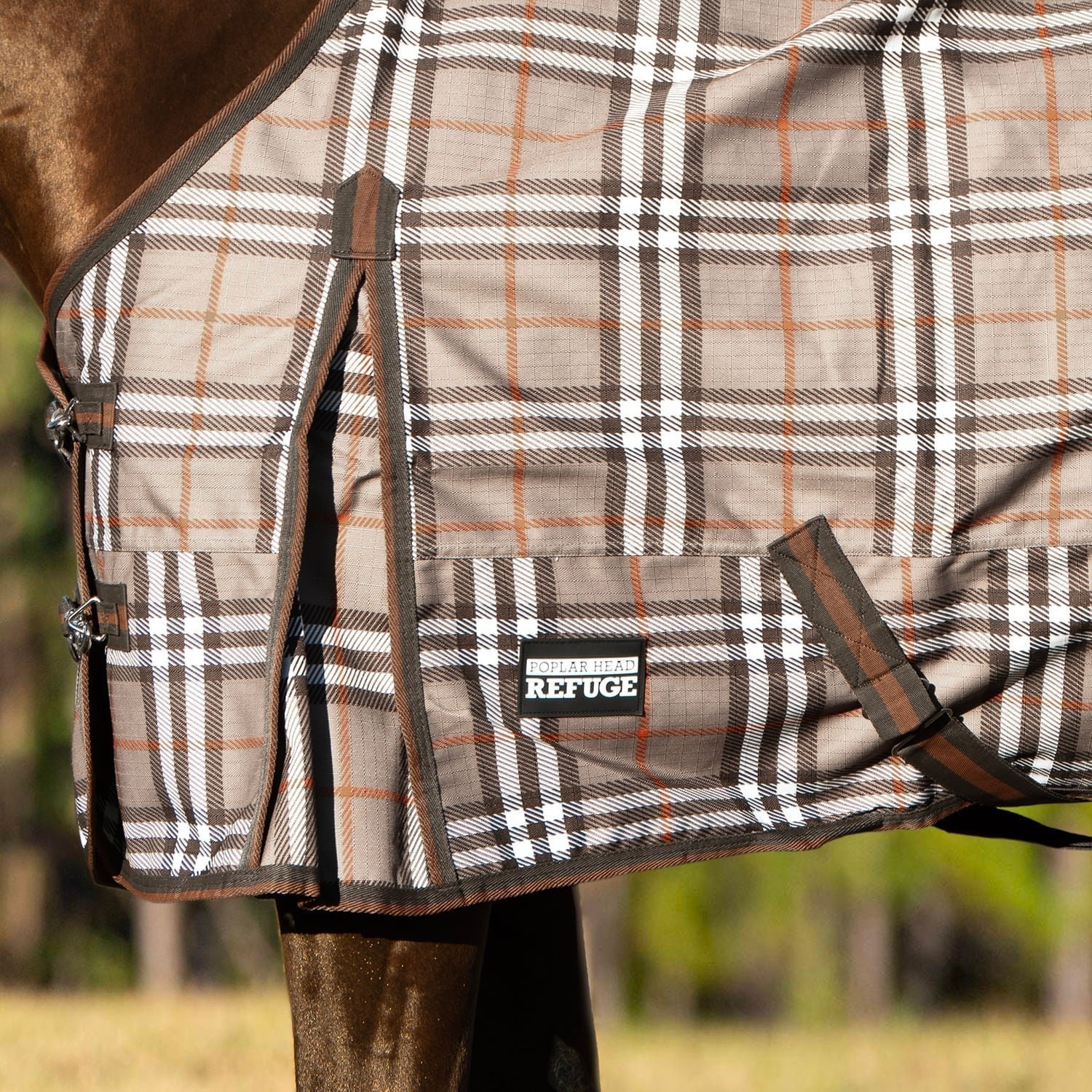 Jeffers Poplar Head "Refuge" 1200D Waterproof Turnout Sheet, 0g Lightweight Horse Blanket