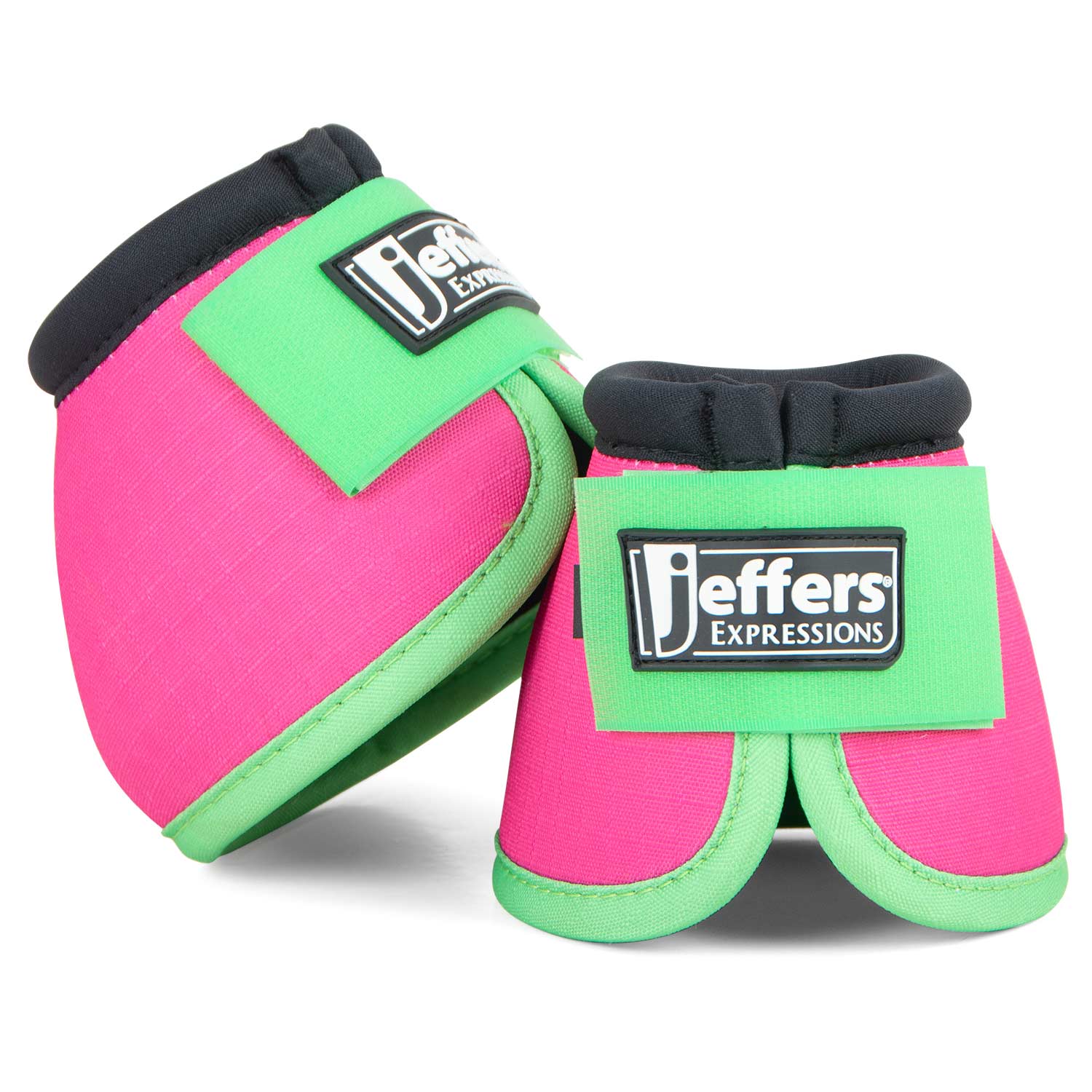 Jeffers Expression Neon No-Turn Bell Boots for Horses