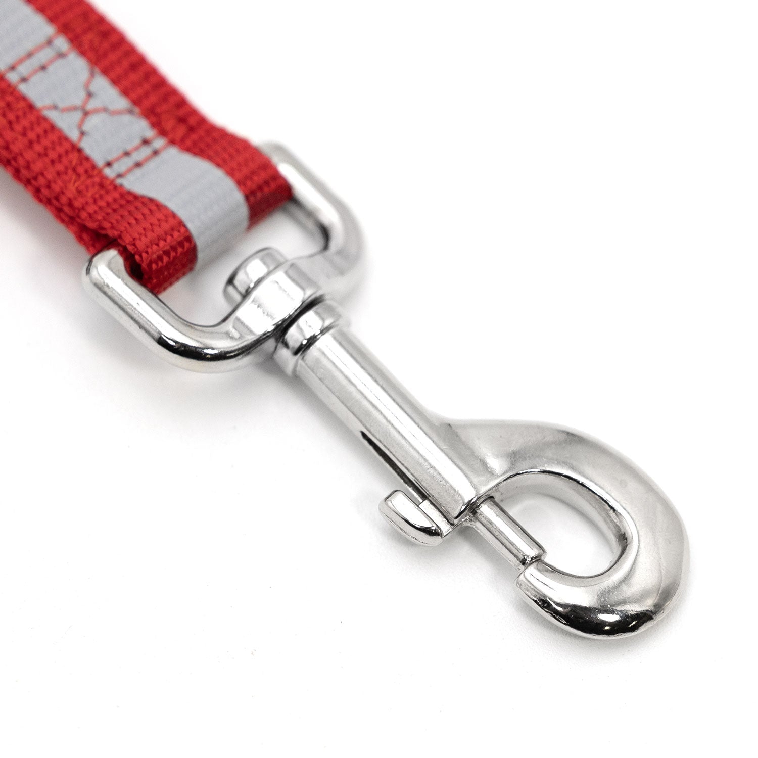 Jeffers Reflective Glow-in-the-Dark Safety Stripe Nylon Dog Leash, 4 Feet Long
