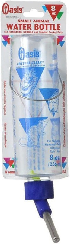 Oasis Crystal Clear Water Bottle 8 Oz - Pack Of 4