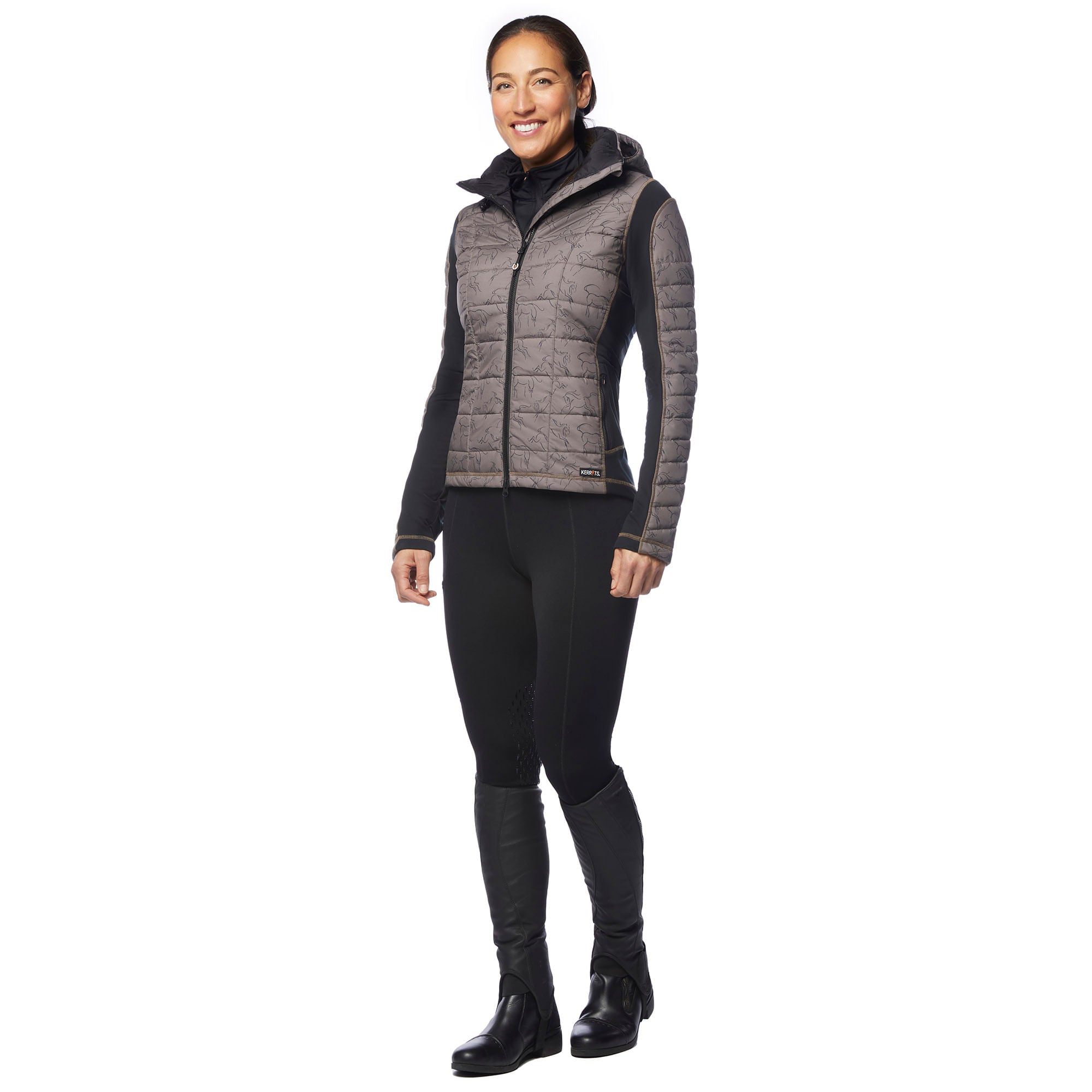 Kerrits Women's Heads Up Winter Whinnies Quilted Riding Jacket