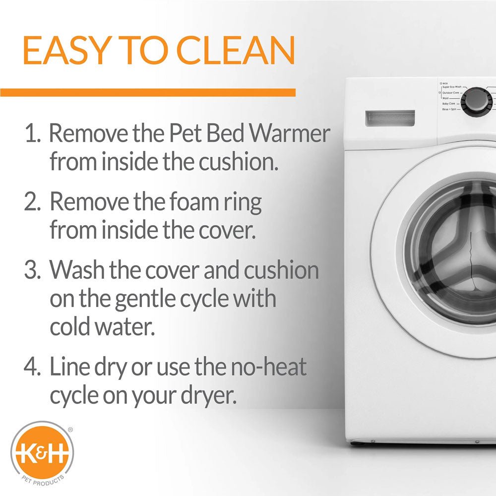 K&H Thermo-Pet Nest Heated Cat Bed  Soft Plush Indoor Cat Cave for Cats and Small Dogs, Machine Washable