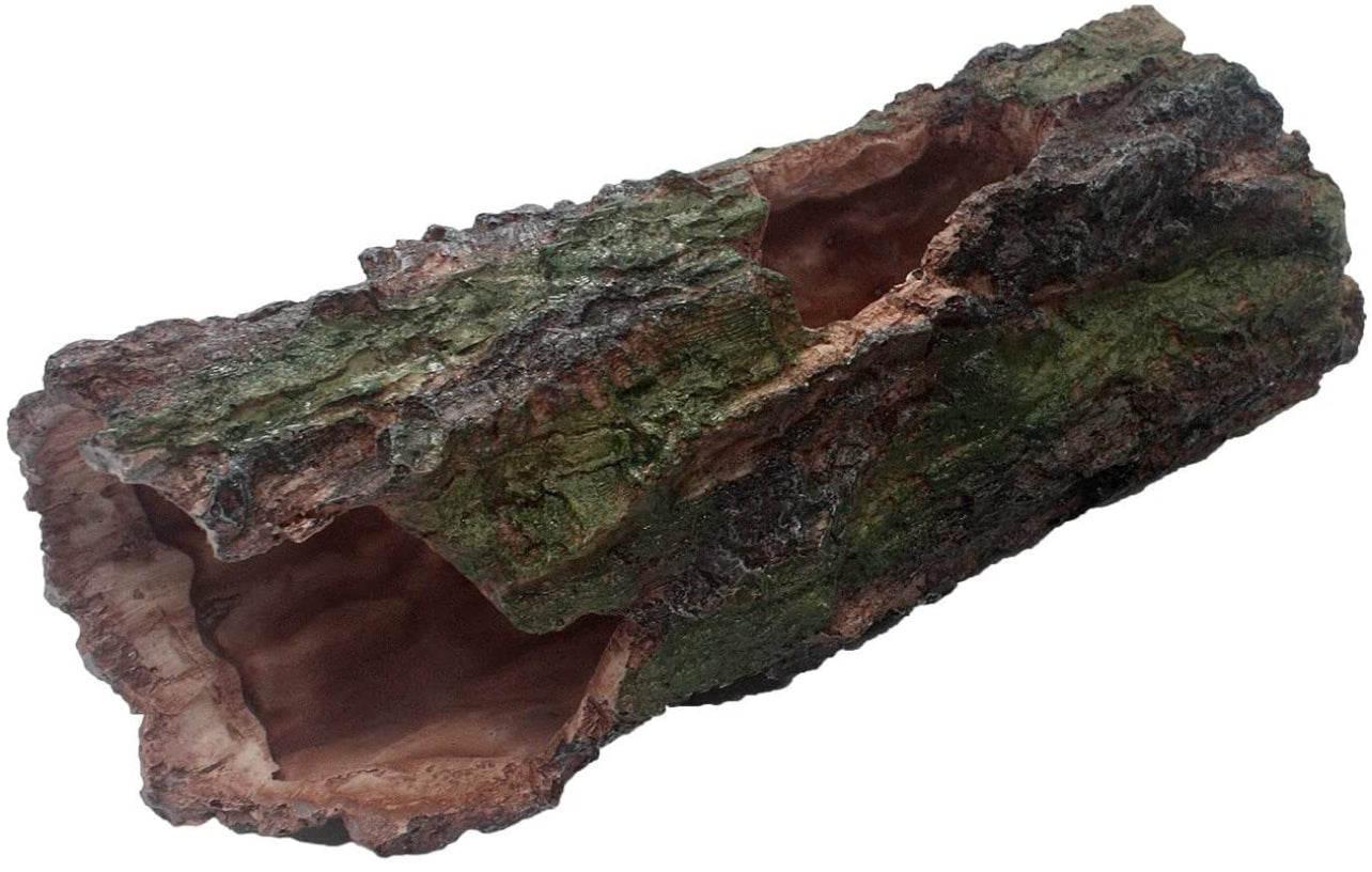 Komodo Forest Log Large | Natural Looking Hideout | Under Water Aquarium Or Dry Habitat Decoration Accessory