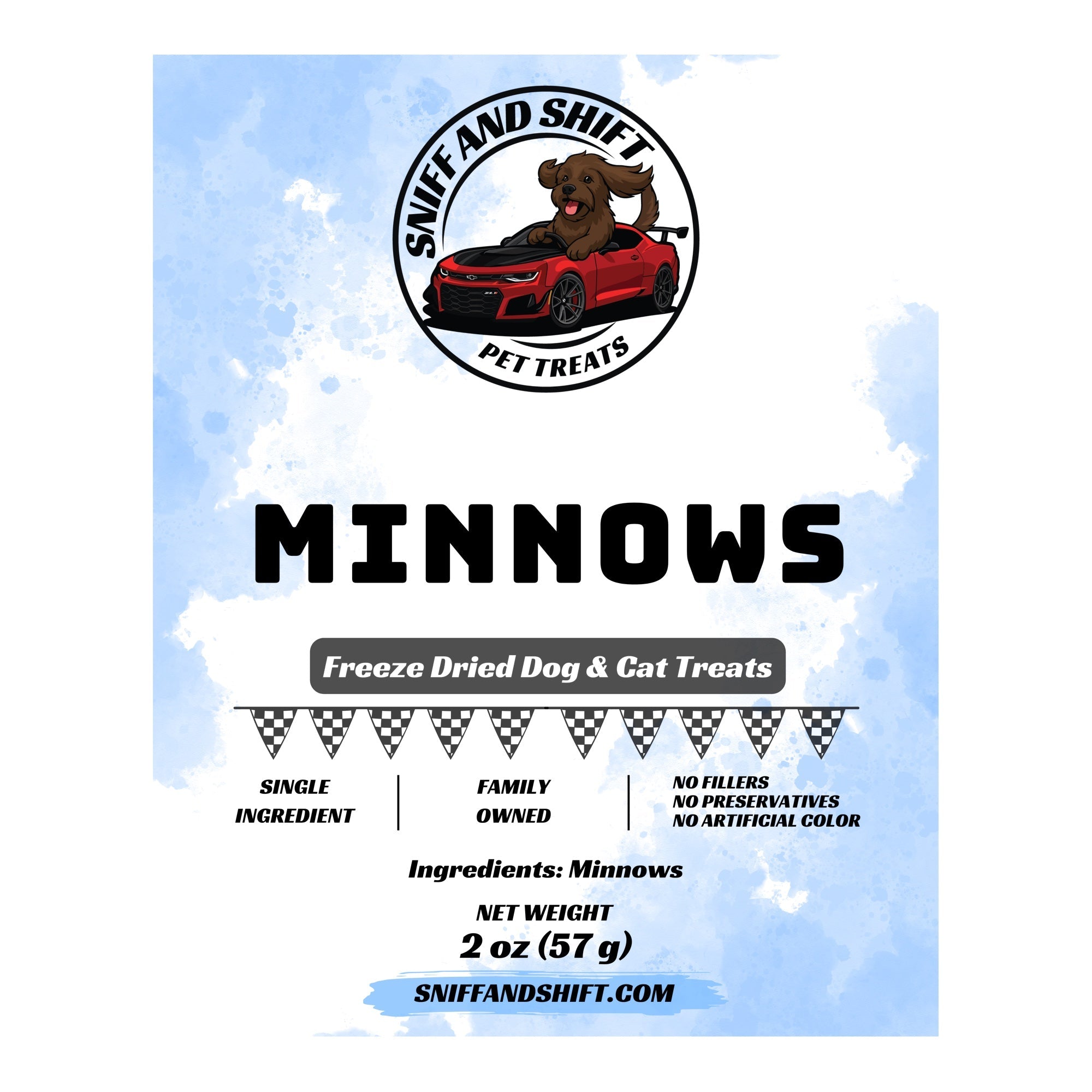 Freeze-Dried Minnows for Dogs & Cats: Whole Fish