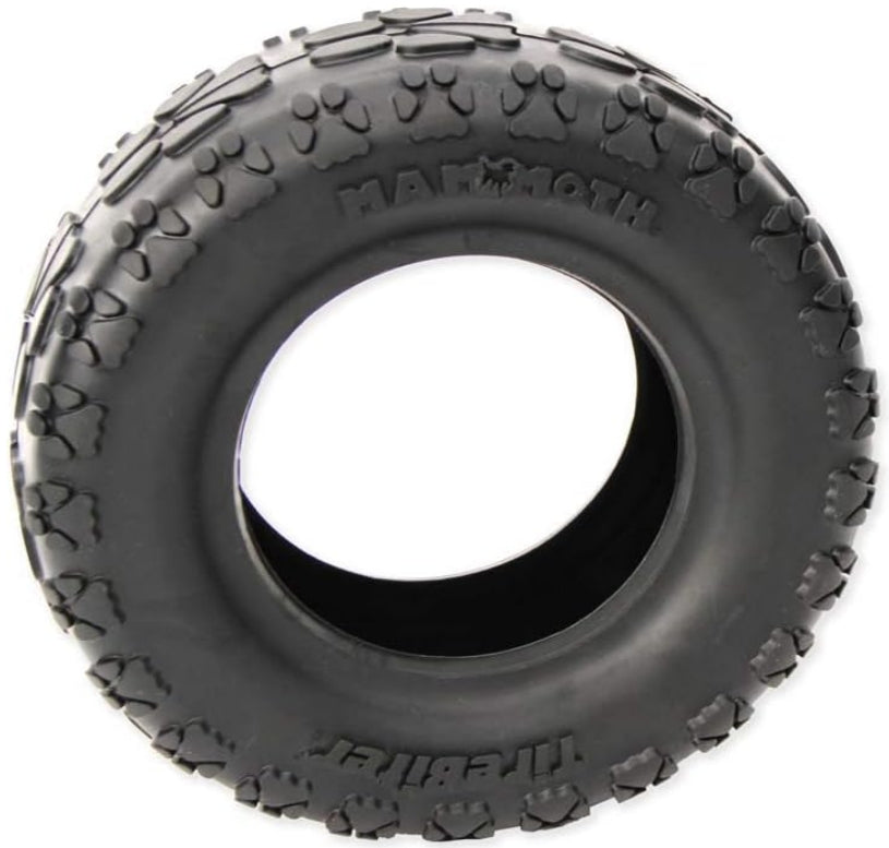 Mammoth Tirebiterii – Natural Rubber Dog Toys For Extreme Chewers – Dog Toys For Extra Long Interactive Play – Aggressive Chewer Toys For Large - X-Large Dogs - X-Large 7”