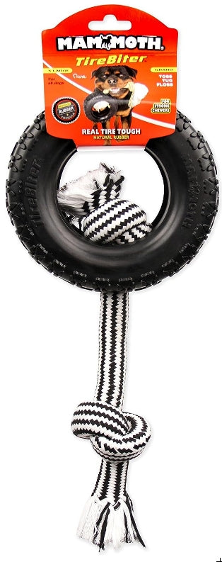 Mammoth Pet Products 43735018: Tirebiter Ii With Rope Dog Toy, Xl